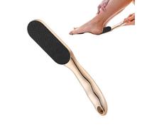 Foot File, Heels Care Foot Scraper, Professional Cracked Heels Repair Rasp, 8.66x1.61 inches,Travel Friendly Callus Remover for Hard Skin, blue, gold, Sturdy Design