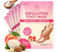 Foot Mask Exfoliating Peach Maschera Piedi Esfoliante 6 Paia
