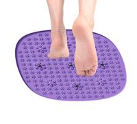 Foot Massage Mat, Ergonomic Reflexology Mat, 21.65x21.65x0.39 Inches Petal Texture Pad, Extra Large Non-Slip Feet Rug for Muscle Relaxation Spa Athlete Toe Elderly