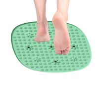 Foot Massage Mat, Ergonomic Reflexology Mats, Petal Texture Design, Extra Large Round Non-Slip Pad, Muscle-Relaxing, Portable Compact Ideal for Spa, Athletes, Elderly, Toe