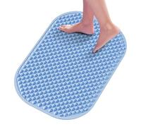 Foot Massage Mat, Outdoor Step Pad, Portable Reflexology Tool, Fatigue and Stress, Sturdy Texture, Ideal for Women, Relaxation, Yoga, Bathroom 302.06 Inch Pink, Blue