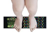 Foot Massage Mat, Reflexology Walk Stone Road Mat, Anti-Slip Foldable Reflexology & Relaxation Tool for Long Sitting, Elderly, Students, Foot Care, Stress Relief, Portable Foot Massager