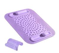 Foot Massage Pad Mat, 5-Zone Pressure Point Massager, Double Ball Tracks, Non-Slip and Easy to Clean for Circulation Recovery, Relaxation, Women, Men, Home, Gym, 19.88x16.73 Inches
