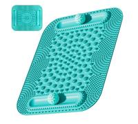 Foot Massage Pad Mat, 5-Zone Pressure Point Massager, Double Ball Tracks, Non-Slip and Easy to Clean for Circulation Recovery, Relaxation, Women, Men, Home, Gym, 19.88x16.73 Inches