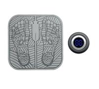 Foot Massage Pad, Rechargeable Feet and Calves Massager, Stimulator Mat with Modes, Intensity Strengths, Intelligent Touch Display for Tired Muscles, Home, Bedroom, Travel