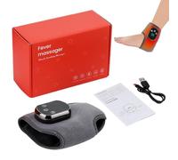 Foot Massager - 18x13x5.5cm Electric Heated Wrap, USB Rechargeable Ankle Brace | 3 Vibration Modes Warmer Pad Massage Tool For Discomfort Relief Stress Reduction Comfort Relaxation At Home