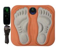 Foot Massager, Circulation Stimulator with Remote, 11.65x11.26 Inches 3D Textured Reflexology Pad, USB Powered for Pressure Point Relieve, Sleep Aid, Athletes, Elderly, and Workplace Use