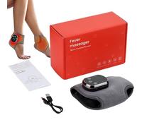 Foot Massager Electric, Heated Wrap Device, Usb Rechargeable Warmer, 7.09x5.12x2.17 Inches, Three Modes, Ankle Heating, Adjustable Compression Brace, Ideal for Discomfort Relief