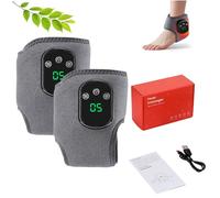 Foot Massager, Foot Revive Massager, LCD Screen Display Wireless & Portable with 3 Vibration Mode 5 Heat Leavel for Achilles Tendinitis and Plantar Fasciitis (C#1-2 PCS)