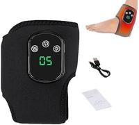 Foot Massager,Foot Revive Massager, Wireless & Portable Heated Ankle Wrap with 3 Vibration Mode, 5 Heat Leavel, Arch and Ankle Comfort & Relaxation (Black)