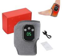 Foot Massager,Foot Revive Massager, Wireless & Portable Heated Ankle Wrap with 3 Vibration Mode, 5 Heat Leavel, Arch and Ankle Comfort & Relaxation (Grey)
