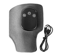 Foot Massager, Heated Ankle Relaxer, 5 Temp Levels, Usb Rechargeable Battery, for Fitness Recovery Gym Running Comfort, with Charging Cable, 11.8x5.9 Inches, Gray Color, 1 Piece