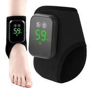 Foot Massager - Heated Ankle Warmer Compression Wrap for | Soft Neoprene Fabric with Adjustable Support, Portable Heat, Deep Muscle Soothing Device for Women Men Calf Knee Use