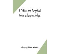 Foot Moore George Critical & Exegetical Commenta Book NUOVO