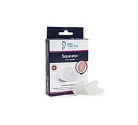 Foot Morning Separatore per Dita del Piede con Alluce Valgo, 1 Paio di Separatori per Dita in Gel Morbido per Dita Storte, Allevia il Dolore dell'Alluce e Raddrizza Le Dita (Grande)