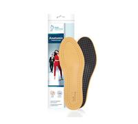 Foot Morning - Solette per Scarpe Anatomiche (1 Paio), Solette Alta Qualità in Pelle con Supporto per Arco Plantare, Protezione in Lattice e Strato in Carboni, Protezione Metatarsale, Unisex (42 EU)