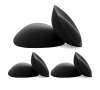 FOOT OF THE TREE Cuscinetti per reggiseno super spessi inserti rinforzatori per seno rimovibili push up coppe per reggiseno imbottiture 3 set, nero-6 cm, L