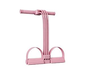 Foot Pedal Elastic Band - Workout Puller Training Equipment | High-Tension Latex Tube with Foam Padded Grips & Anti-Slip Pedals for Men, Women, Youth and Beginners