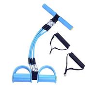 Foot Pedal Resistance Band - 3-Tube Puller Strap | With Handle Resistance Bands For Stretching | For Fitness Workout Pilates Physical Gym Sit-ups