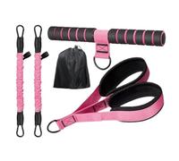 Foot Pedal Resistance Band - Elastic Strength Cord, Handle Workout Fitness Expander, Portable Training System Core Yoga Pilates | Stretch Tool For Home Exercise Abs Arm Leg Waist Shaping Equipment