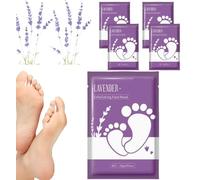 Foot Peel Mask, Soft Mask to Hydrate Dry Peeling Feet, Remover Dead Skin and Calluses for Men and Women Foot Gentle Masks (4PCS)