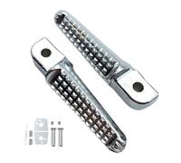 Foot Pegs, ATV Motorcycle Pedals, Replacement Rest Bracket, Sturdy Non Slip Design, Easy Mount Installation, Perfect for Riding Bikes Dirtbike Outdoor Adventure Trail Off Road Color Silver