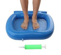 Foot Pool - Foldable Bath Tub, Inflatable Wash Basin, Portable Foot Soaking Container | Relaxation Cleaning Spa Handle Equipped Compact For Beach Travel Camping Backyard Summer Trip