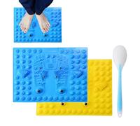 Foot Pressure Point Massage Pad, Magnetic Reflexology Foot Mat, Pressure Point Massage Pad for Feet, Portable Foot Reflexology Tool, Ideal for Home, Company, and Travel Relaxation