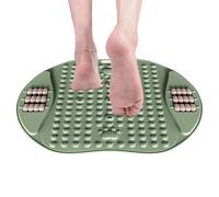 Foot Pressure Point Mat, Massage Pad Stimulator, 20.87in Versatile Non Slip Foot Massager, Portable Walking Toe Plate for Gym, Home Use, Lovers, Friends, Coworkers