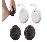 Foot Pumice Stone, 4 Pack Volcanic Scrubber Set, 3.55 * 2.16 * 0.78inch Natural Tool Spa Pedicure Deep Clean Hands Feet Home Shower Bath Toilet Tub Women Men Travel Care Routine Use