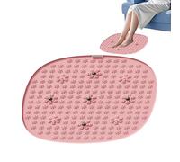 Foot Reflexology Mat, Ergonomic Massage Pad, 21,65 x 21,65 in Non Slip Spa Mat, Petal Texture, Extra Large Round Design for Home Wellness, Elderly, Athletes, Rilassamento