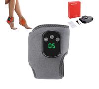 Foot Renew Triple Method Massager, 3 in 1 Foot Renew Massager Cordless, Heated Ankle Wrap with 3 Vibration Mode,5 Heat Leavel, Intelligent Temperature Control Ankle Protection (1pcs)
