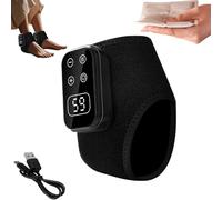 Foot Renew Triple Method Massager, Warming Ankle Massager for Pain Relief With Mugwort Sachet, Heat Therapy,Compression,Shiatsu Kneading,Wireless Portable Foot Massagers for Home,Travel (Black,1pcs)