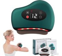 Foot Scraper, Red Light LED Heated Muscle Scraper, with Electric Fascia Tool with Constant Temperature Heating & 12 Vibration, A Relaxing Gift for Friends and Family (Green)