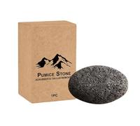 Foot Scrub Brush - 3.74 Inch Pedicure Cleaning Tool | Volcanic Stone File - Double Sided Pumice Scraper for Dry Cracked Skin Daily Washing Shower Travel Foot Care