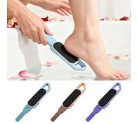 Foot Scrubber - 21.8cm Double-Head Silicone Brush | Dead Skin Remover Pedicure Tool | Cracked Heels Corns Foot Cleaner | Wet Dry Use For Men, Women, Home, Travel, Shower, Bath