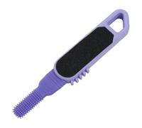 Foot Scrubber - Double-Head Silicone Cleaning Brush, Foot File & Callus Remover Scrubber | Tool for Hard Cracked Heels, Corns, Peeling, Wet & Dry Use, Men, Women, Seniors, Home, Travel