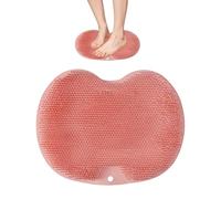 Foot Scrubber in Shower - Silicone Non-Slip Cleaning Pad | Foot Massager Mat | with Wall-Mounted Suction Cup, for Bathtub Gym Tub Bathroom Floor Spa Home Travel Daily, Shower Feet and Back Massage Mat