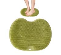 Foot Scrubber in Shower - Silicone Non-Slip Cleaning Pad | Foot Massager Mat | with Wall-Mounted Suction Cup, for Bathtub Gym Tub Bathroom Floor Spa Home Travel Daily, Shower Feet and Back Massage Mat