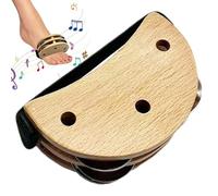 Foot Shaker - Tamburello da piede, Percussioni a tamburello Small Foot | Set batteria da terra con cinturino elastico, strumento musicale, agitatori a percussione per ritmi aggiuntivi