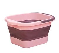 Foot Soaking Tub - Foldable Laundry Basket, Foot Soaking Basin | Foot SPA Pedicure Bath Massage Tub, Multifunctional Small Bucket Basket with Handle, Small Foldable Basin Tub for Cleaning Mop Camping