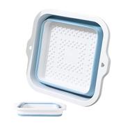 Foot Soaking Tub - Foot Wash Basin | Foldable Large Size Anti-Slip Basin | 168 Massage Convex Points, Portable, for Home Poolside Car Cleaning Elderly Men Women, Unfolded 42x38x17cm