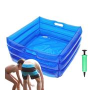 Foot Spa - per pedicure, vasca per pediluvio, massaggiatore gonfiabile per piedi per rilassamento e recupero, bacinella da viaggio multifunzionale gonfiabile per il lavaggio dei piedi