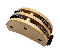 Foot Tambourine | Cutaway Design Tambourine | Durable Frame | Single Metal Jingle Bells | Portable Foot Tambourine | Musical Instrument Foot Percussion Shakers For Extra Rhythms Sounds