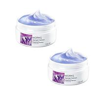 Foot Works, Confezione da 2 creme per la cura dei piedi alla lavanda (etichetta in lingua italiana non garantita)