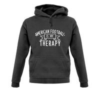 Football Americano Is My Therapy - Felpa con Cappuccio / - Ventola - Team -