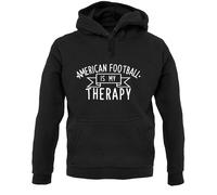 Football Americano Is My Therapy - Felpa con Cappuccio / - Ventola - Team -