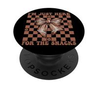 Football americano Ragazza Mamma Sono Qui Per Gli Snacks PopSockets PopGrip Adesivo