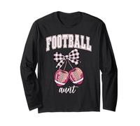 Football Aunt,Loud Proud Football Cheer Aunt,Football Auntie Maglia a Manica