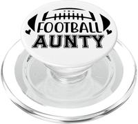 Football Auntie Loud and Proud Football Cheer Aunt Football PopSockets PopGrip per MagSafe